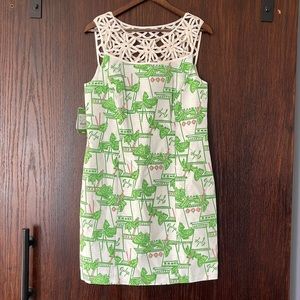 NWT Lilly Pulitzer Size 10 Lacina Dress in Just Add Mint (Resort White) Print